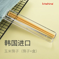 Пара палочек для еды+прозрачная коробка