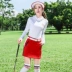 Mùa hè 2018 mới MG quần áo golf quần áo phụ nữ dày chống nắng áo trắng đáy quần lụa mát