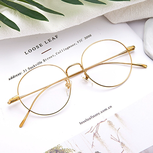 Ультра света чистые титановые пружинные очки рамки золотой шелк с миопийскими очками мужские приливные очки