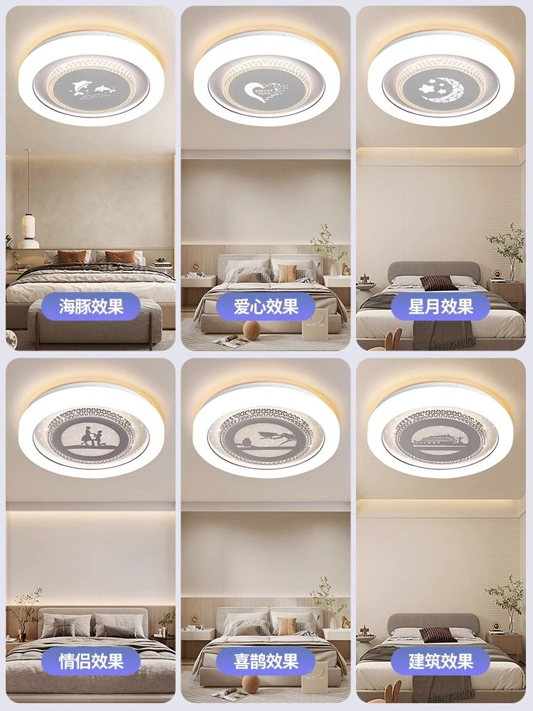 Cream Style Living Room Ceiling Lighting Led Super Bright Master Bedroom Chandelier Modern Simple and Atmospheric Full Spectrum Eye Protection