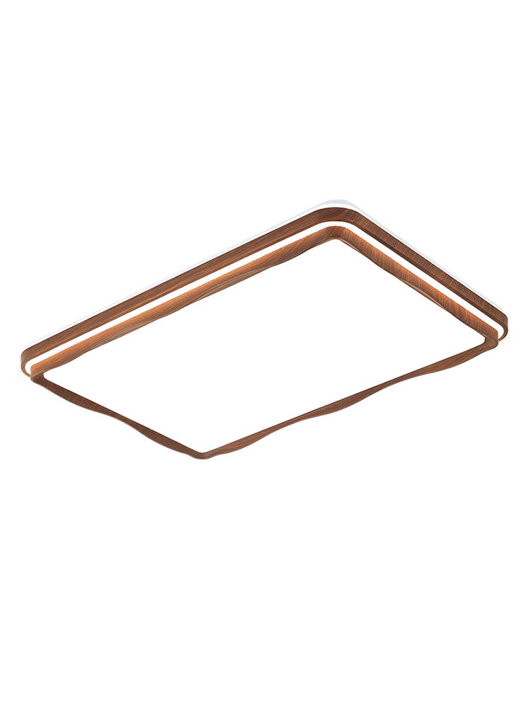 Medieval Style Living Room Ceiling Lamp Whole House 2025 New New Chinoiserie Simple Walnut Color Super Bright Eye Protection Bedroom Lamp