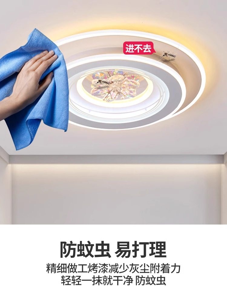 Bedroom Main Light 2025 New Model Internet-Famous Led Full-Spectrum Ceiling Light Room Light Simple Modern Zhongshan Lighting Fixtures