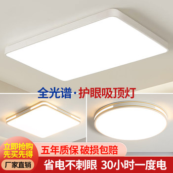Minimalist Living Room Lamp, Ceiling Lamp, Main Lamp, Modern, Simple and Elegant, Ultra-Thin Eye Protection, Rectangular Office Lighting Package