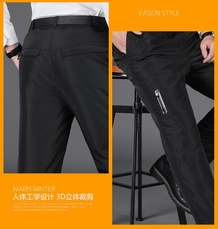 Quần siêu dày Quần cotton dài XL quý ông có thể tháo rời thể thao ông già mới xuống quần vỏ quần áo nam
