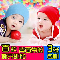 Adhesive torn self-adhesive beautiful baby poster Baby pictorial wall sticker Cute portrait fetal education picture wall sticker