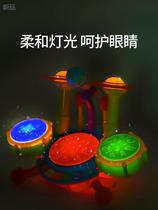 Children beat drum toy percussion instrument Baby knocks 1-3-year-old drummer drummer and drummer banging on a small drummer and beat drums