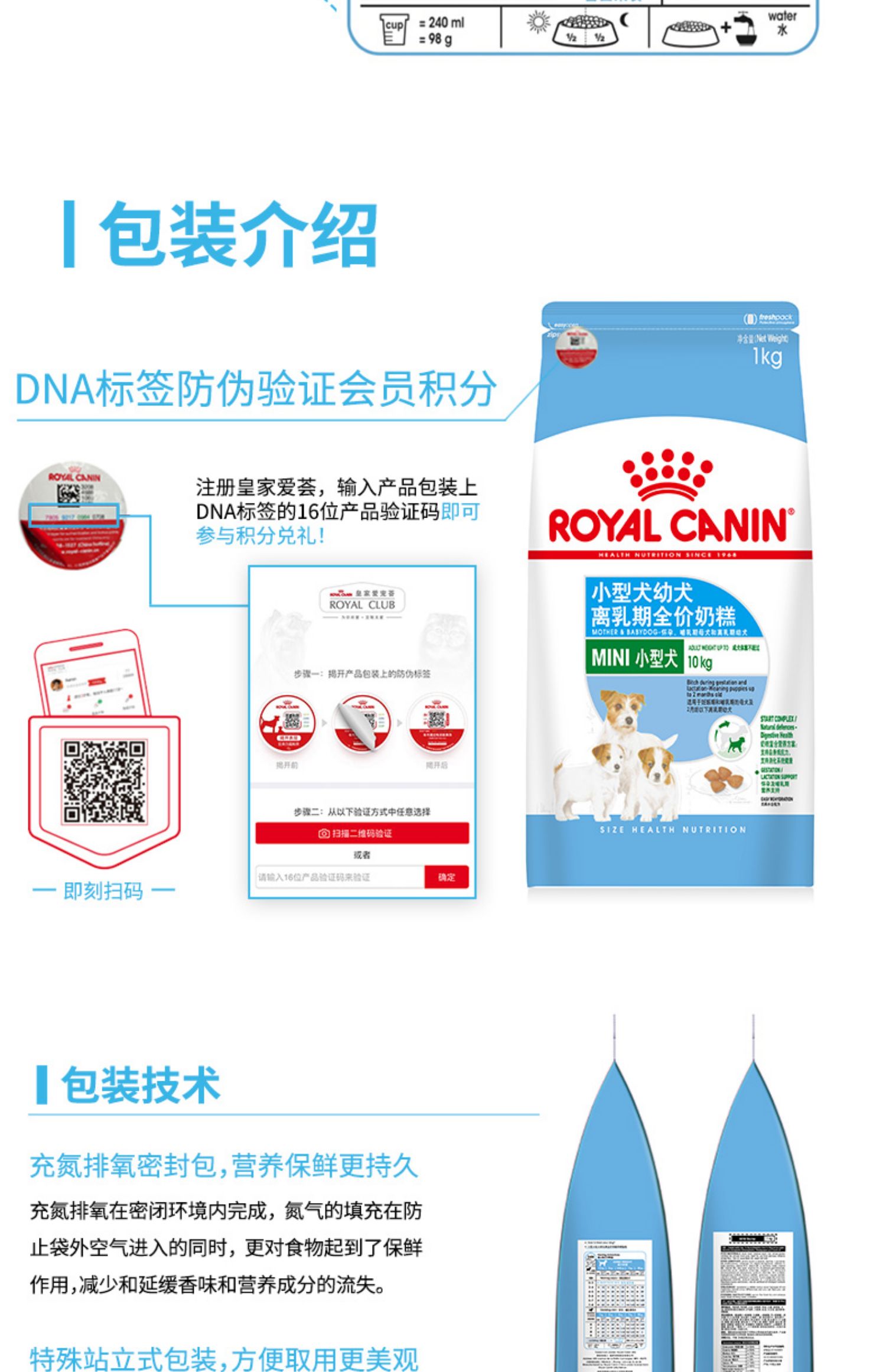 Royal Small Dogs Ly dị Bánh sữa 1kg Puppy Pupgie Dog Food General Teddy Pomeranian Bear VIP General - Chó Staples thức ăn phụ kiện cho chó