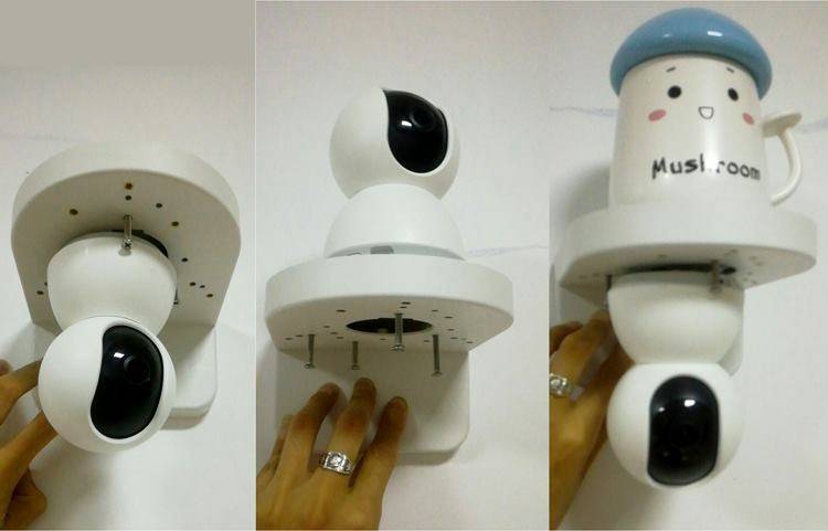 Xiaomi Camera Flip Base Rice Home Rice Small White Intelligent Camera Upper Wall Upside Down Base Upper Wall Inverted Bracket