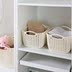 kệ mỹ phẩm xoay Hàng giả mây nhỏ cửa hàng bách hóa di động châu Âu hộp lưu trữ snack ký túc xá 篓 giỏ phòng ngủ cô gái không gian nhà vệ sinh - Trang chủ hộp đựng mỹ phẩm chống bụi Trang chủ