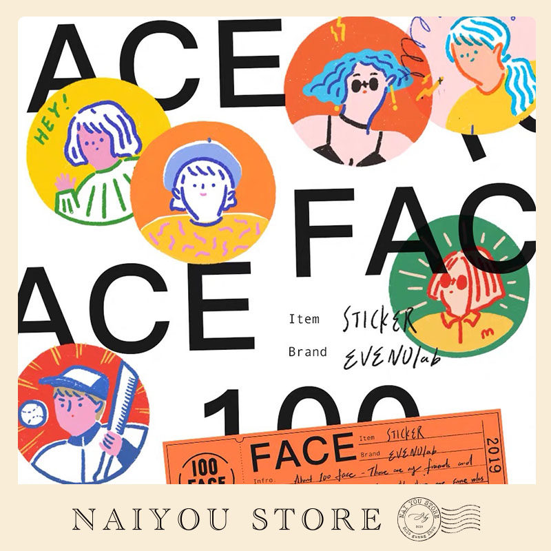 The “naiyoustore” EVENOlab 100 face stickers