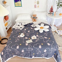 The Snubi pure cotton summer cool quilt with cartoon lovely children All cotton Summer quilted by air conditioning Quilt Thin Dormitory Nap Double