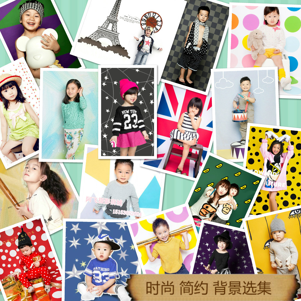 Fashion Brief Photos Photo Gallery Children's Photography Background Baby Writing For Real 100 Days Shooting Photo Camera Background Cloth