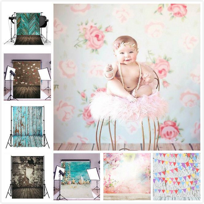 European and American style studio studio theme children's photography background hundred days baby photo board painting background cloth