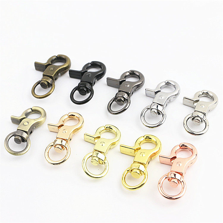 Luggage hardware accessories light gold key chain small pliers buckle large lobster buckle dog buckle hook buckle connection buckle