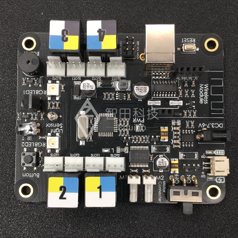 Bảng điều khiển chính tương thích với makeblock mbot mCore Arduino nhà sản xuất xe thông minh STEAM RJ25