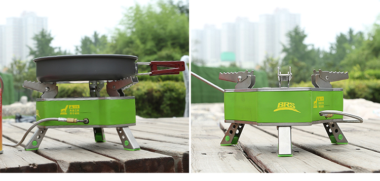 Brother BRS-71 lò bảy sao ngoài trời di động khốc liệt bếp lửa cắm trại hóa lỏng bếp gas tự lái - Bếp lò / bộ đồ ăn / đồ nướng dã ngoại bếp ga mini hồng ngoại