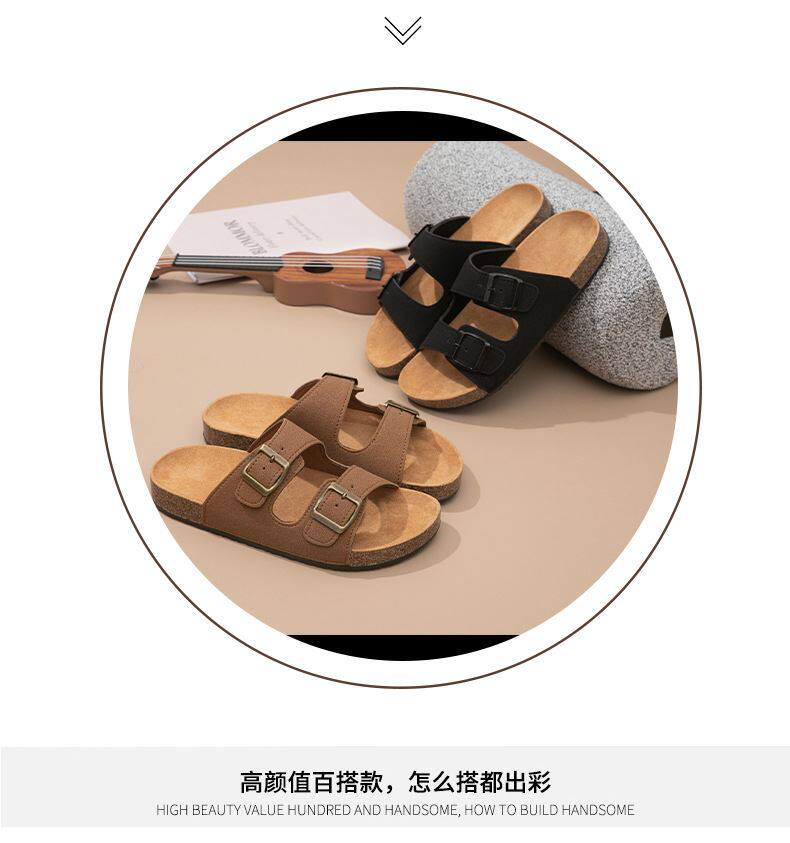 Women\'s Leather Sandals: Genuine Leather & Flat Sole - Taobao product photo 7