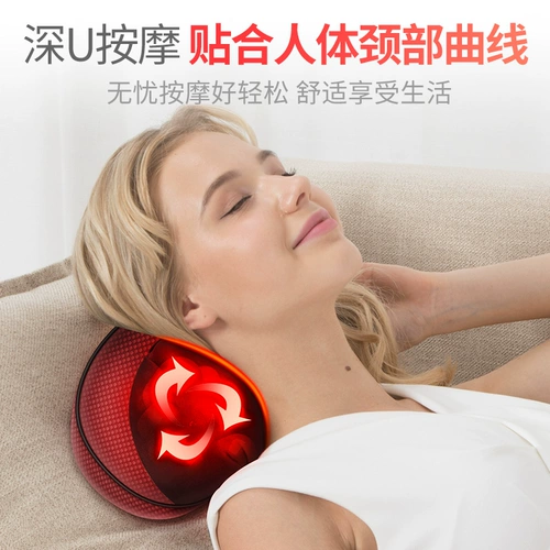 Подлинное MZ-158B-1 шейное массажное устройство. Домохозяйственное автомобильное массажная подушка для массажа, спина, массаж спины