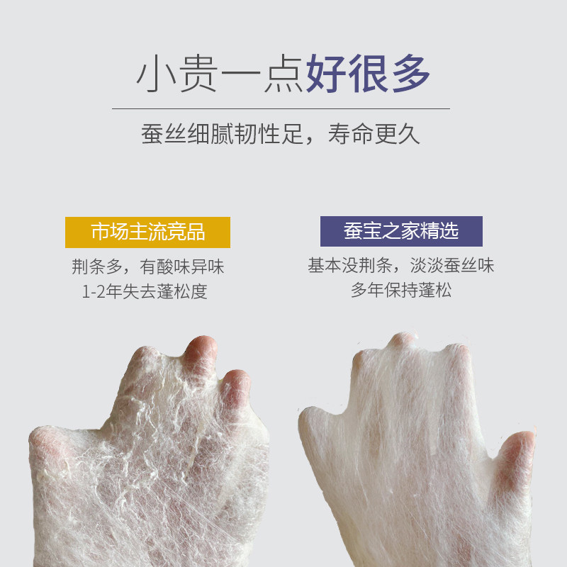 桐乡精选款100%纯手工双宫桑蚕丝被：四季呵护，温暖如初！-蚕丝被-淘宝百科网