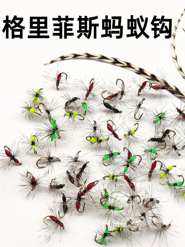 Крючок Griffith fly hook Luya для ловли нахлыстом микрообъекта, имитирующего крючок для волос муравья Изображение 1