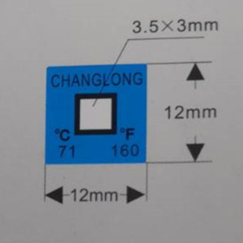 WDJ-1型示温片测温贴片不干胶变色感温贴片示温蜡片检测试纸37度