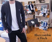 Mỹ Abercrombie Fitch nam mới AF hươu mỏng ấm áp áo len mỏng nam