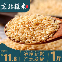 Long-grain fragrant brown rice new rice 500g brown rice whole grains rice low-fat sugar Coarse grain rice fitness stalk rice