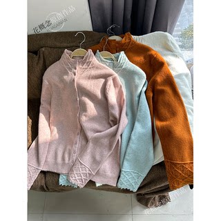 Flower concept crochet patchwork cardigan sweater soft and skin-friendly temperament gentle top jacket lazy style knitted sweater