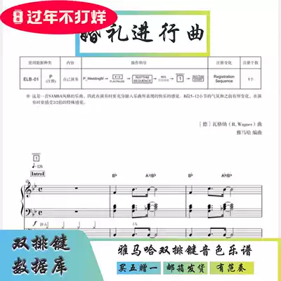 (Buy one get one free) Wedding March mountain leaf double-row key tone soft sound source has fan play with accompaniment