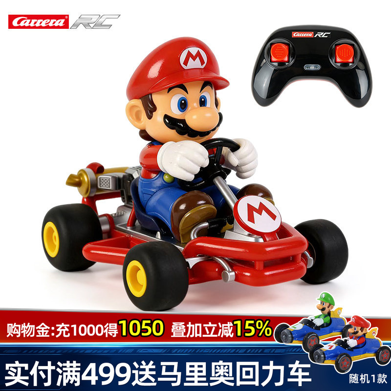 Carrera Mario Rc Remote Control Car Toy for Kidsren and Boys, Karting, Four-Wheel Drive, Off-Road Big-Wheeled Car, Birthday Gift