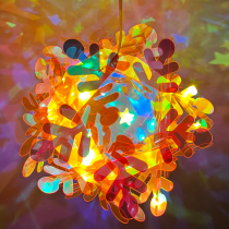 Spring Festival night market beach artistic creative projection laser lamps led children hand-made flower lights