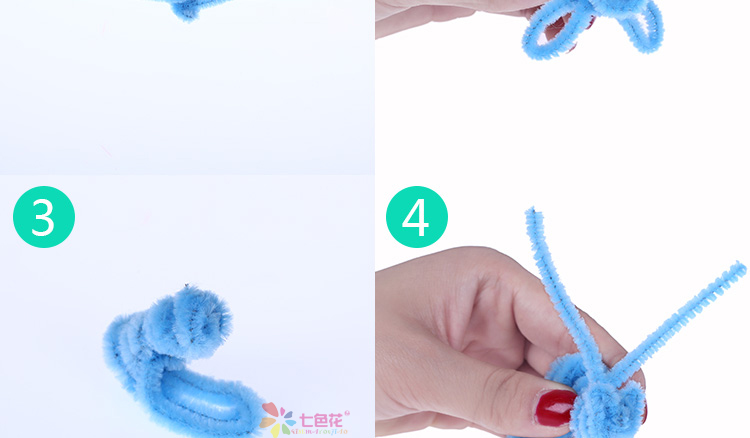 Màu ngọn tóc xoắn thanh gốc Mẫu giáo sáng tạo trẻ em câu đố thủ công DIY nguyên liệu sản xuất đồ chơi nấu ăn