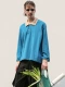 MIXSEVEN rhinestone cổ điển màu tương phản đường viền cổ áo oversize lỏng tay dài áo polo nam mùa đông paolin