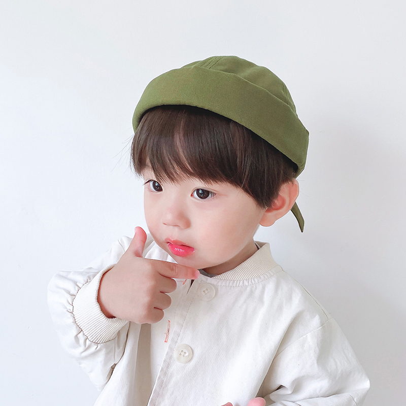 Children's hat men's spring and autumn Inn landowners hat tide Han version 100 hitch a boy's baby guapi hat autumn thinner cold hat