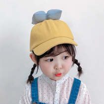 Children's baseball caps spring and autumn super cute female baby duck tongue hat girl autumn Han version of the sunshade hat summer