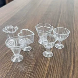 Мини-чашка, комплект для мороженого, кремовая прозрачная глина, пластиковая игра с едой