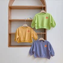 Autumn new childrens sweater cartoon printing autumn new bag cute crew neck shirt mens and womens casual sweater