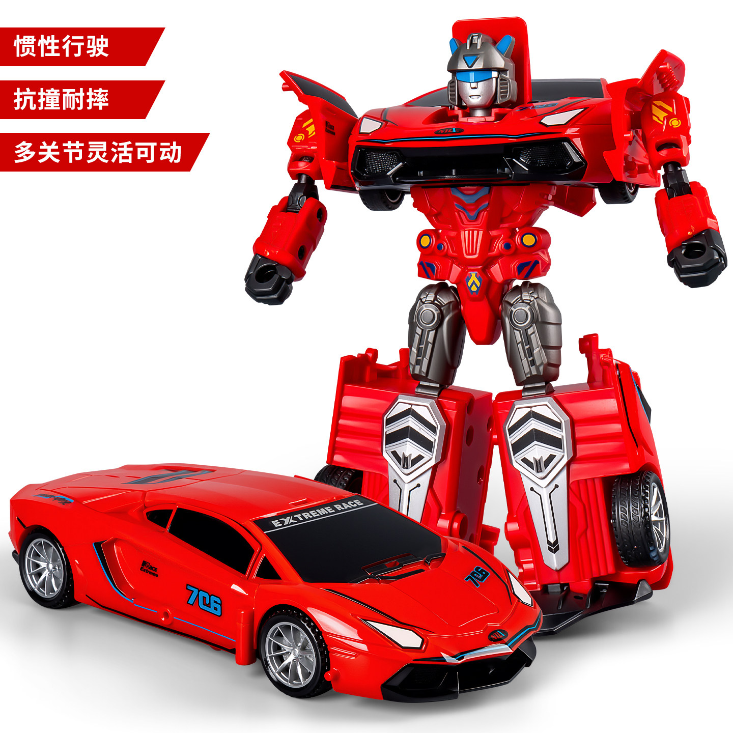 Новый деформационный робот-автомобиль deformation toy boy 3 многосуставная подвижная кукла 6 игрушечных автомобилей mecha warrior