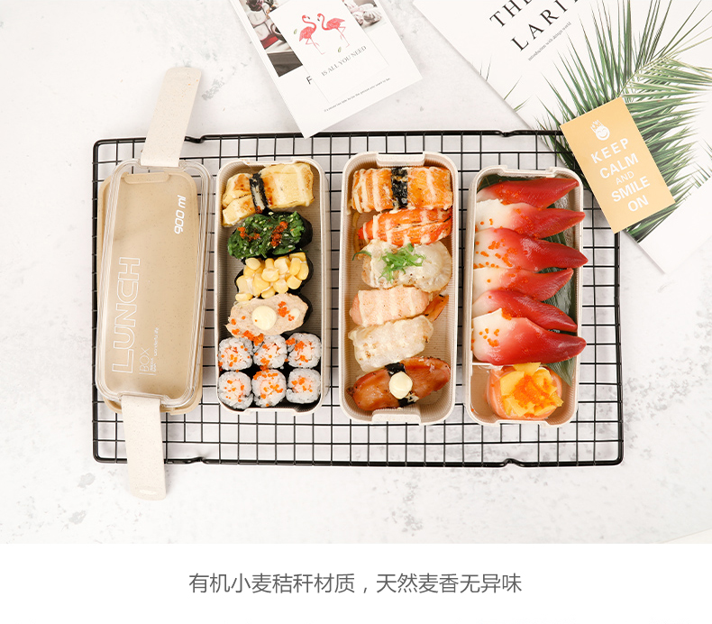 Lúa mì Nhật nhiều lớp hộp cơm trưa lò vi sóng có nắp hộp đựng đồ ăn thể thao cho học sinh để làm việc - Hộp cơm điện sưởi ấm hộp com giữ nhiệt cắm điện