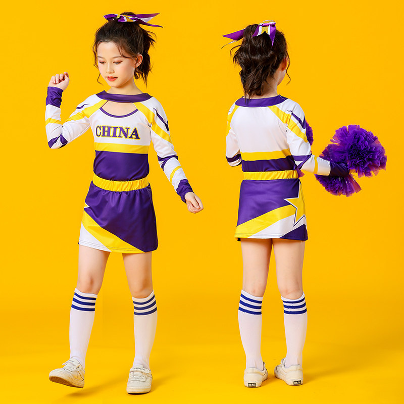 Children's cheerleader acting clothes aesthetics dance Lara team elementary school match sports clothing
