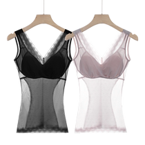 Cat Man Body Shaping Vest Summer Thin Tummy-Free Bra Body Shaping Body Shaping Garment Split Upper Body