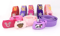 Children cartoon belt Girls automatic buckle belt Baby kindergarten pants belt