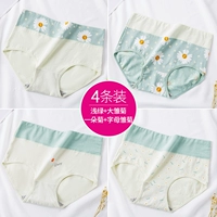 Графеновая антибактериальная промежность 6108 светло -зеленый+большая ромашка+хризантема+буква ромашка