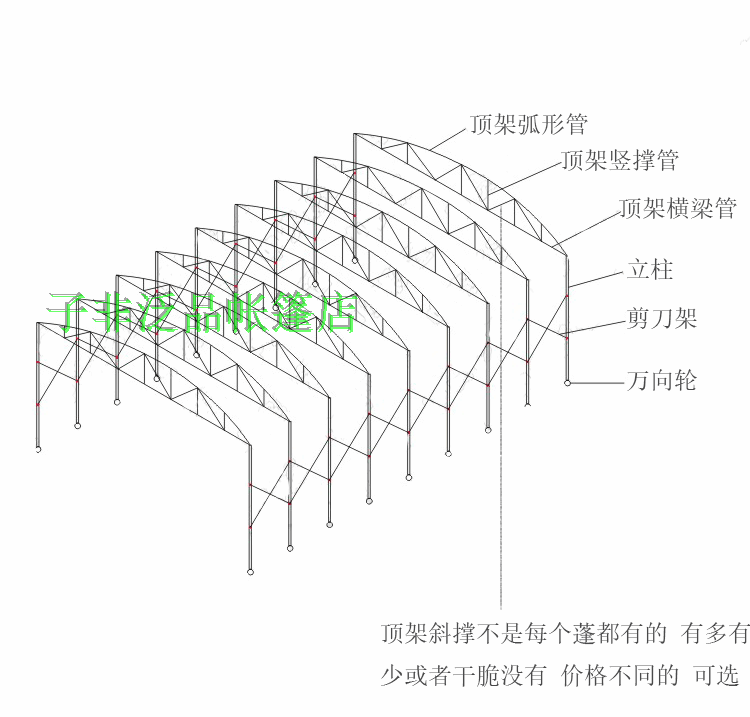 Tùy chỉnh tán mái hiên kính thiên văn co buồng lều hoạt động ô dù chống nắng xe ô tô đổ đẩy đẩy - Lều / mái hiên / phụ kiện lều lều vải cho bé