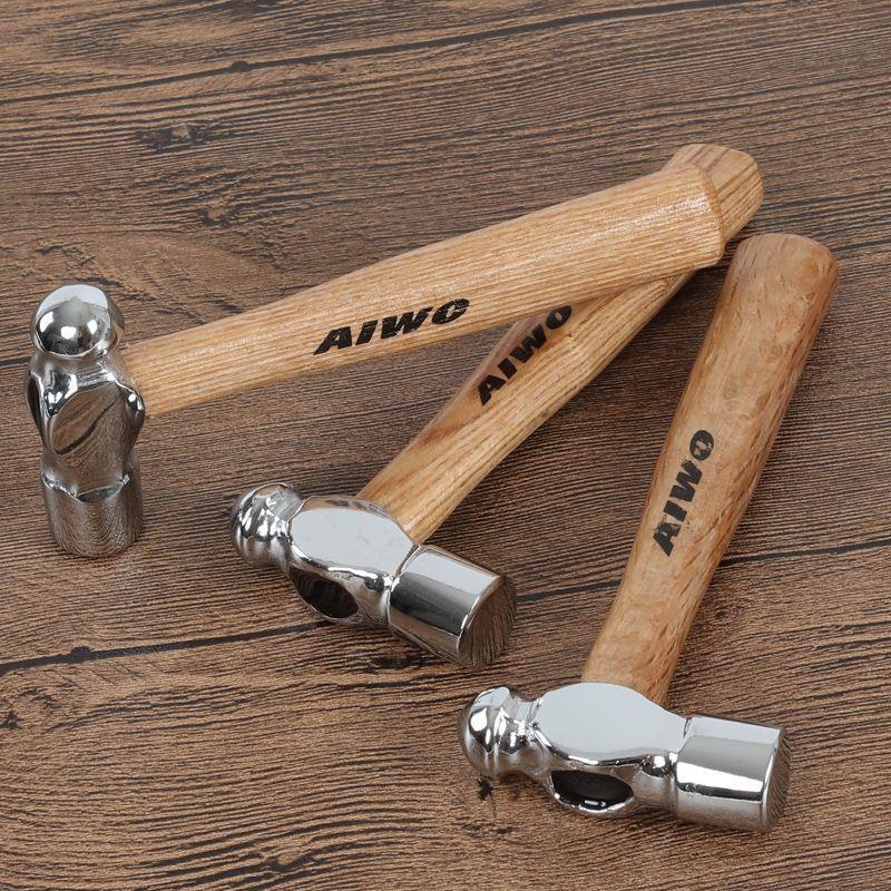 Mini small hammer Hammer Stainless Steel Home Nail Hammer Safety Hammer Tool Wood Shank Hand Hammer Hardware Milk Head Hammer Round Hammer