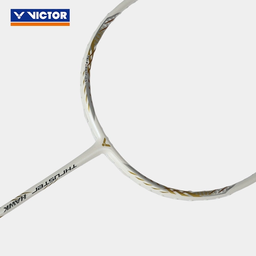 Подлинный плетенный Виктор Виктор победа TK Falcon Hawk Badminton Racket Single Shot Full Carbon Carbon Applaity Xiaoyan Black Gold