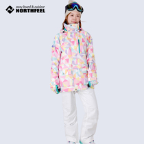 Japan 20-year new ski suit womens suit waterproof warm veneer double board windproof ski pants ski equipment