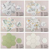 Guangdong all-ceramic Nordic hexagonal tiles kitchen floor tiles bathroom balcony restaurant B&B hexagonal tiles