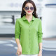 Lapel polo shirt, women's high-end T-shirt, long-sleeved cardigan, spring and autumn can be worn outside, autumn clothes, women's tops, bottoming shirts