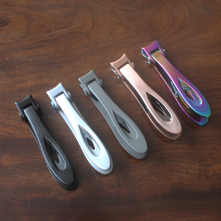 Stainless steel nail clippers large opening sharp and durable multicoloured optional home nail pliers